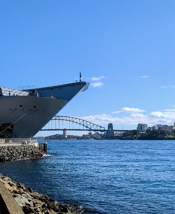 A large ship on the water AI-generated content may be incorrect.